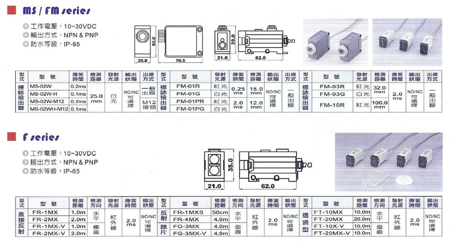 MSFM系列光電開關(guān)(圖1)